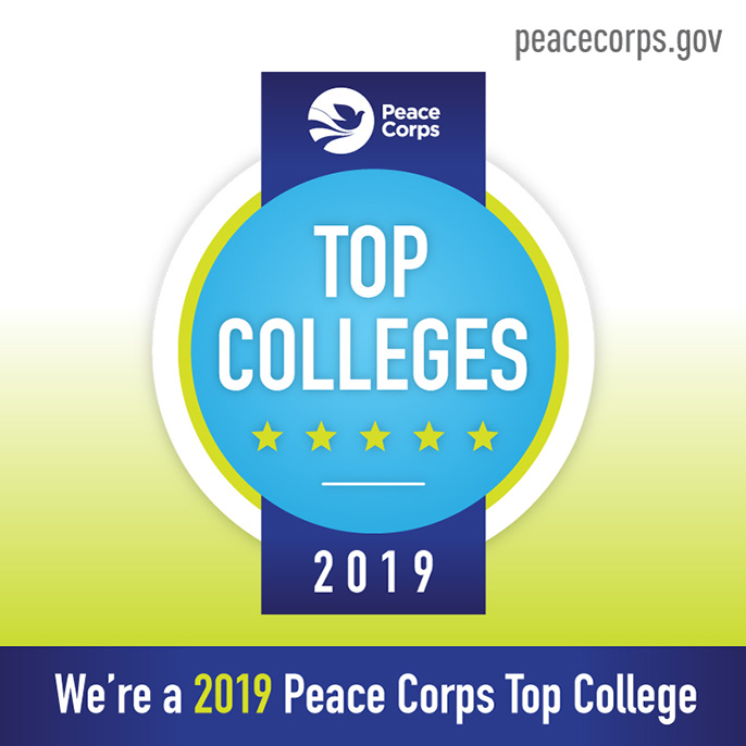 graphic says Top Peace Corps school