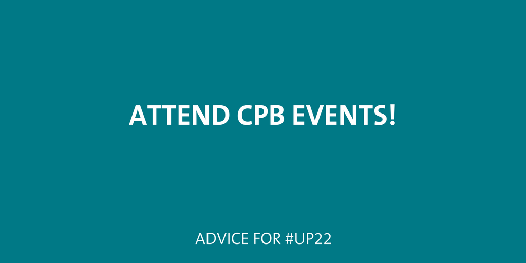 Attend CPB events! 