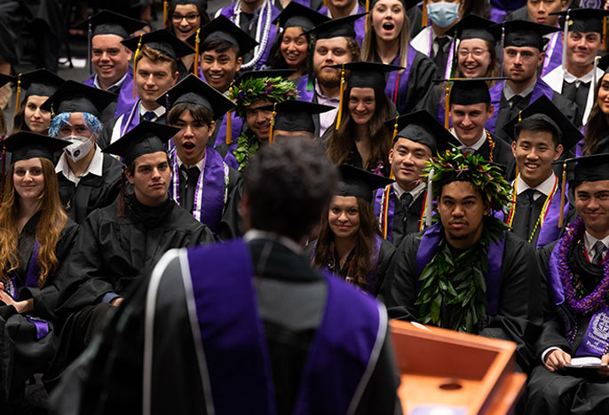 Commencement crowd