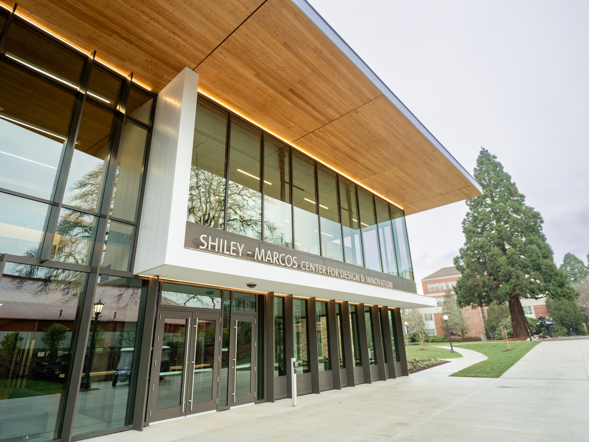 The exterior of the Shiley Marcos Center