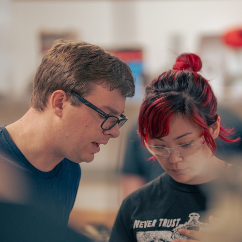UP Civil Engineering students collaborating in the lab.