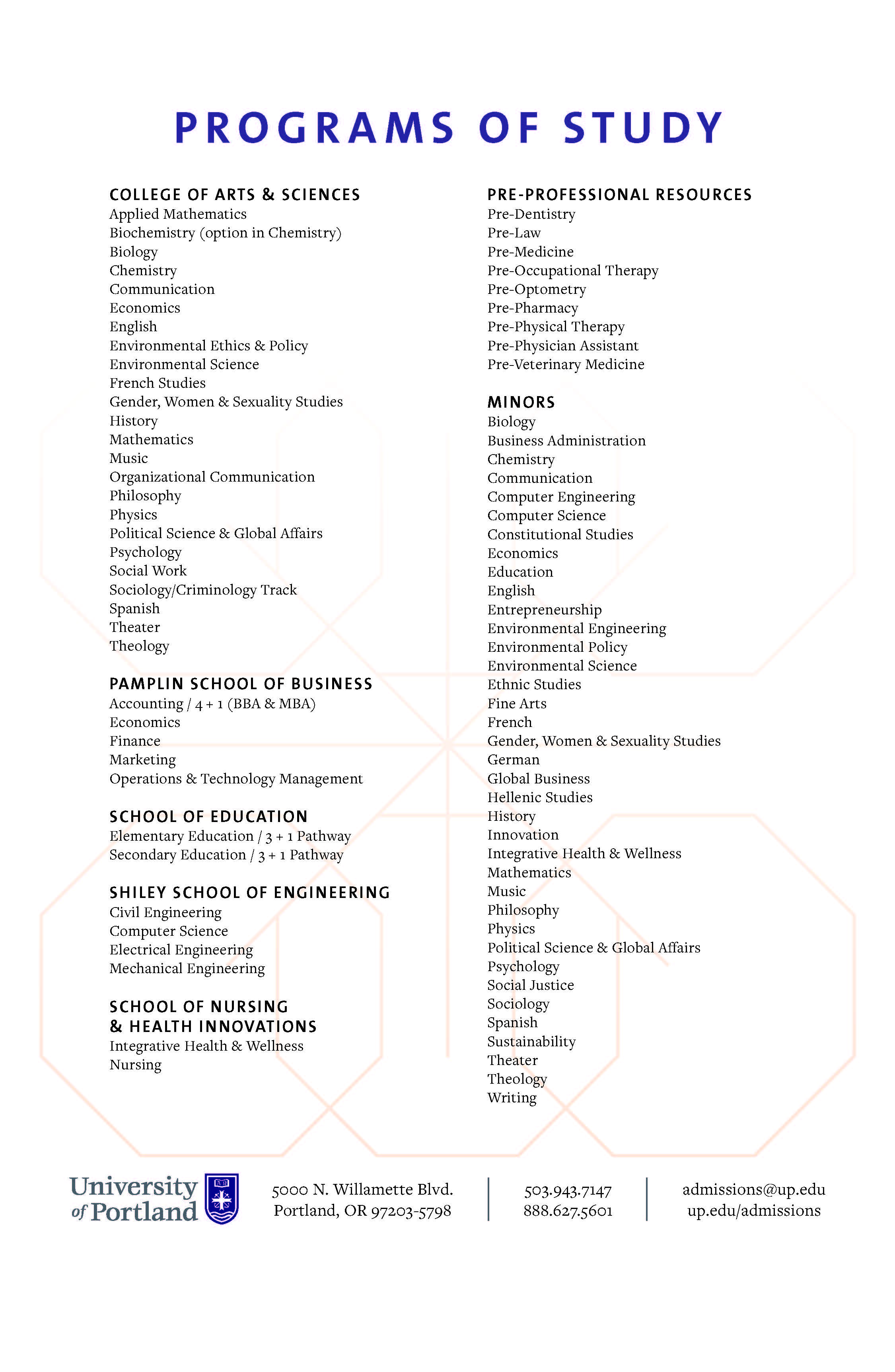 Programs of Study