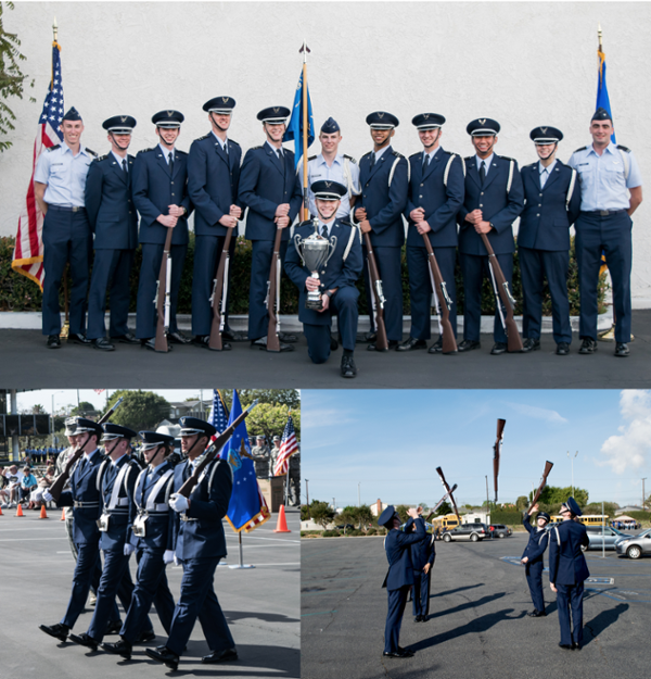 Mitchell Rifle Society members in uniform.