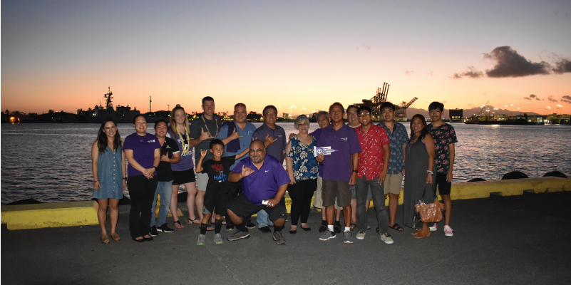 Alumni on the water at Gordon Biersch.