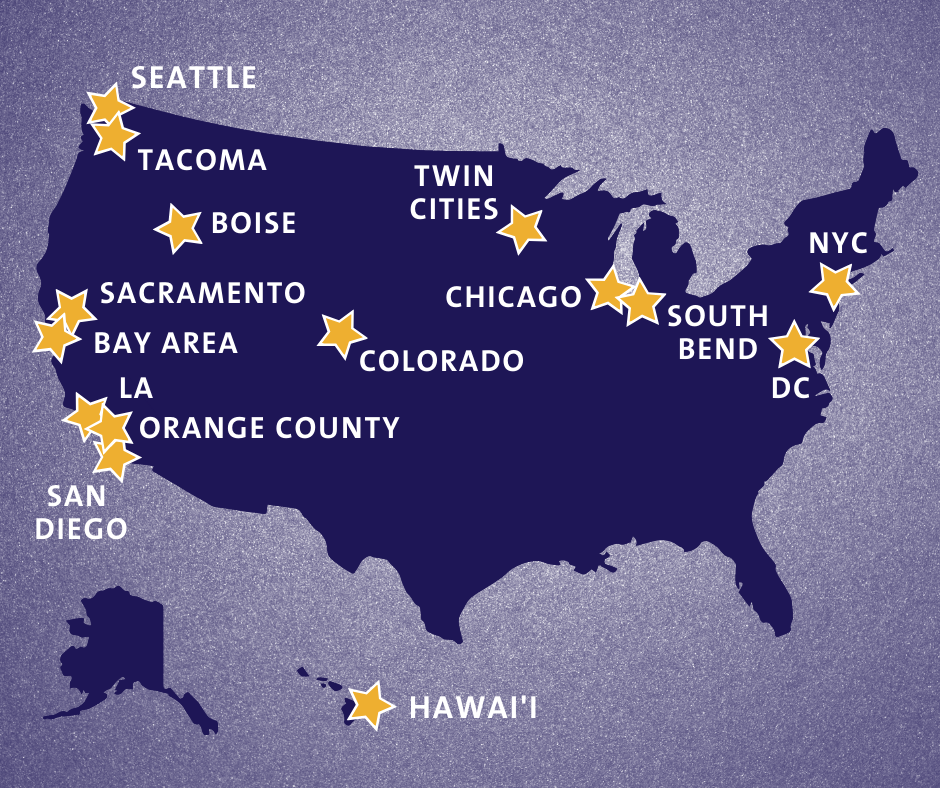 Map of UP Chapters