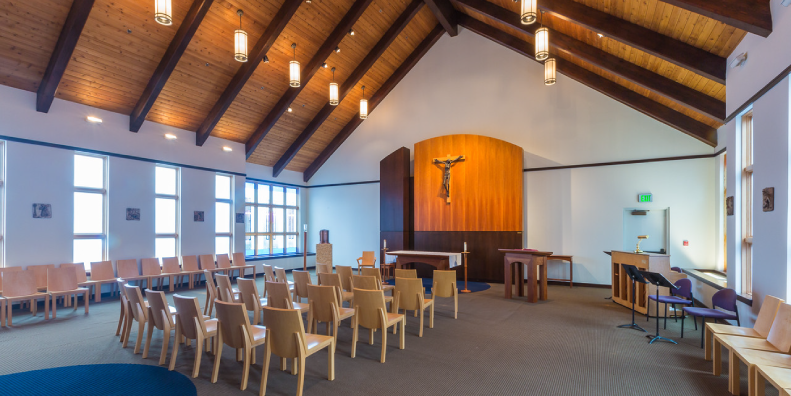 Haggerty and Tyson Halls, St. Andre Bessette Chapel