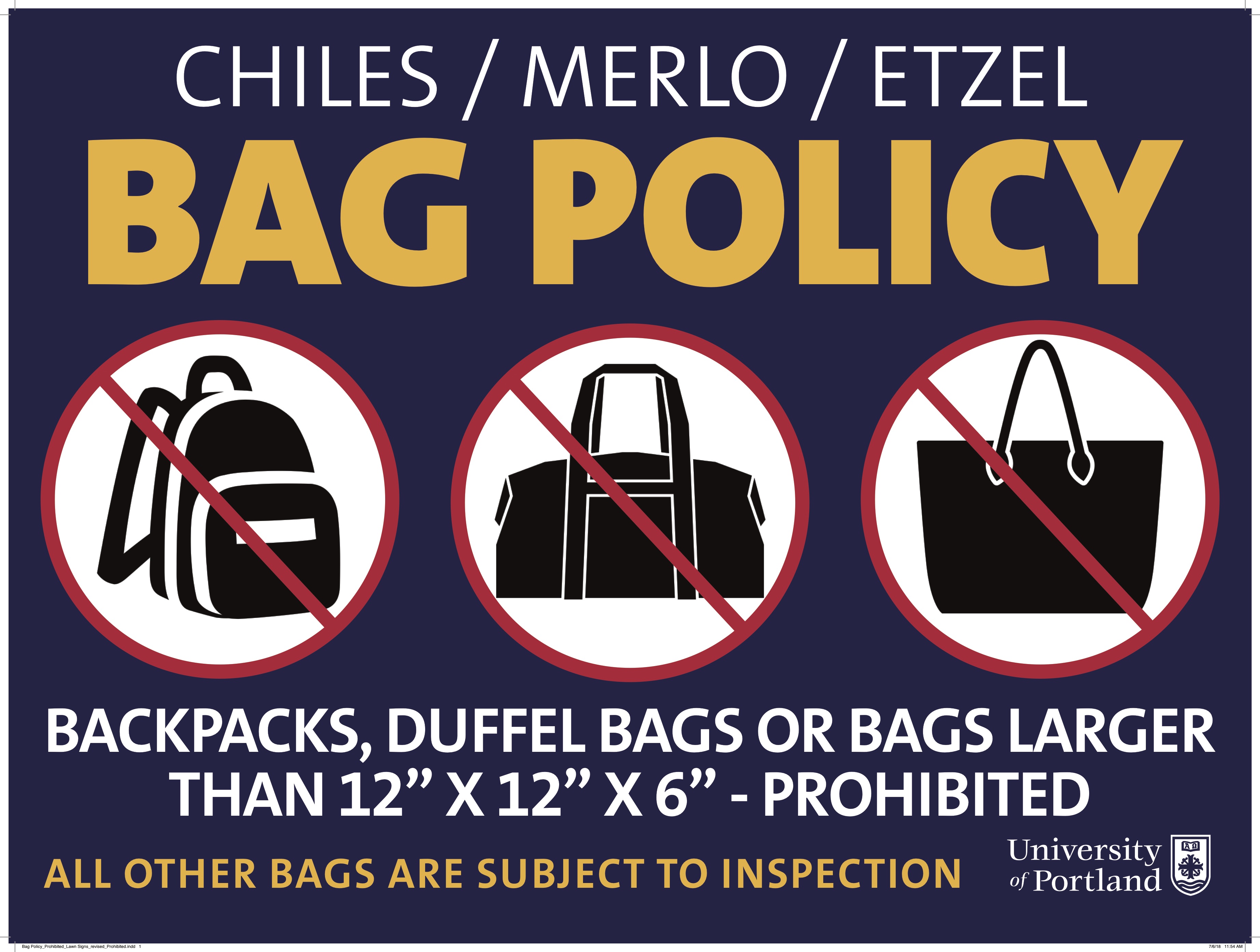 power trip bag policy