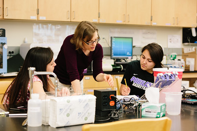 students in science lab