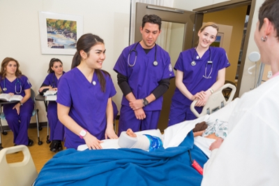 nursing students in classroom