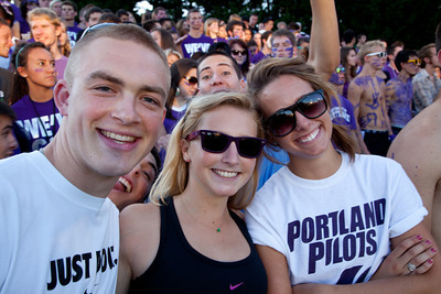 pilots fans at soccer game