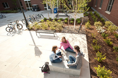 students sitting and talking