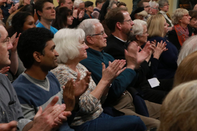 Hesburgh Lecture audience clapping
