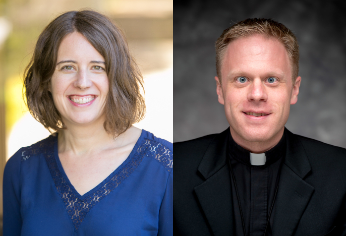 headshot photos of Marianne Lloyd and Kevin Grove