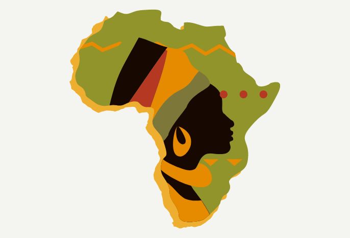 graphic of Africa