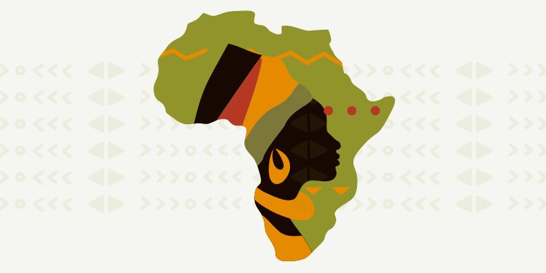 africa continent graphic