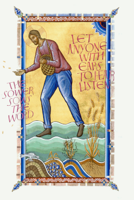 Sower and the Seed illumination from The Saint John's Bible