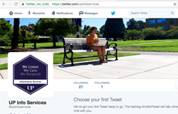 screenshot of IS twitter account