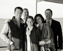 Five members of the Leadem family
