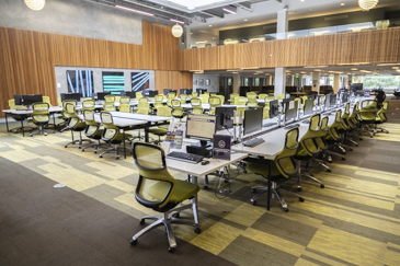 Level One seating and computer lab