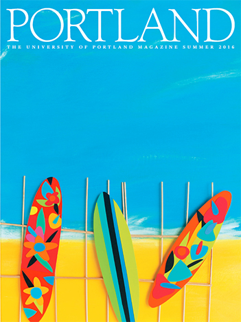 Surfboards on the beach by Mary Miller Doyle