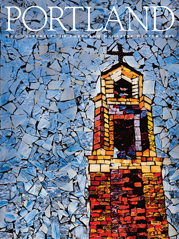 Stained glass of the Bell Tower by Renee Straube