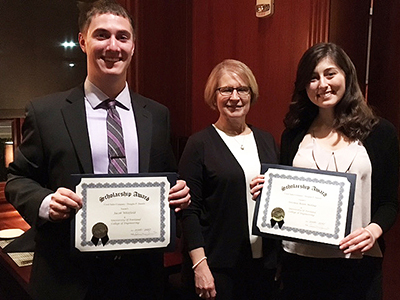 Antonia Molina and Jacob Whitfield with Diane Grant Daniels