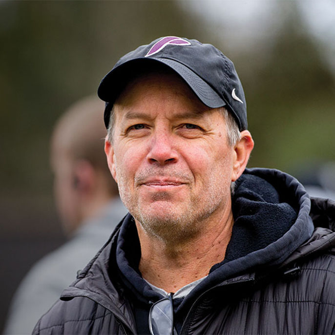 University of Portland cross country coach Rob Conner