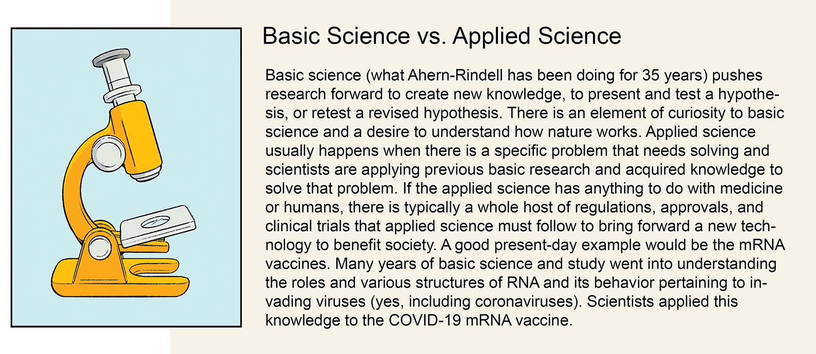 Basic science vs. applied science