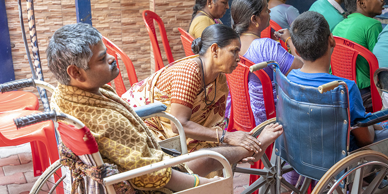 photo of group sitting down