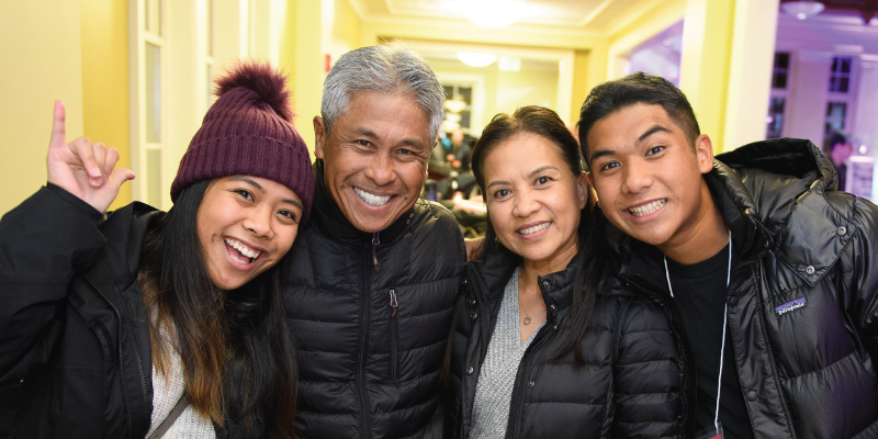 photo of family at reception