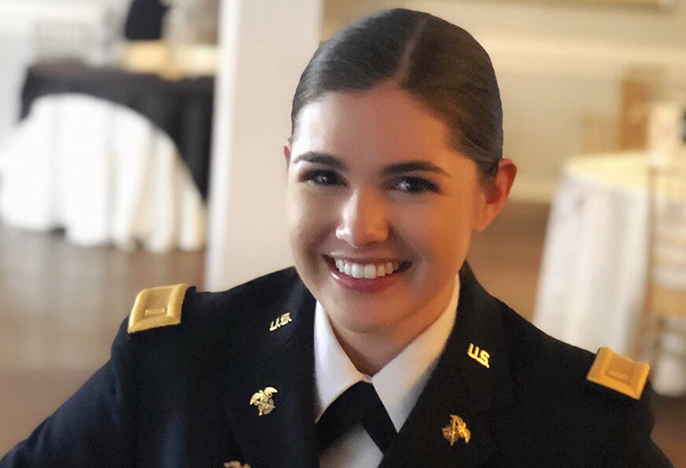 Beth Biggs in uniform