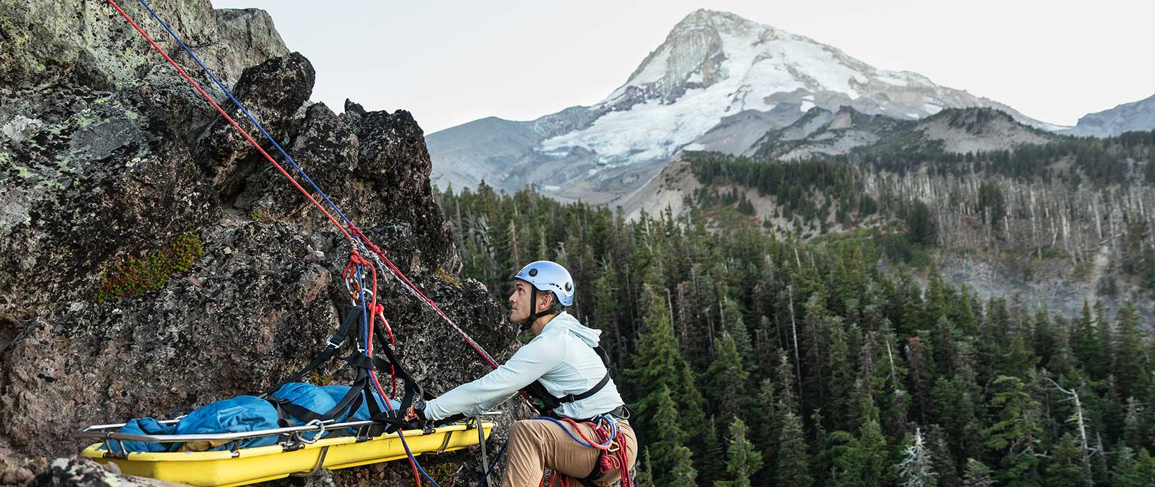 Christopher Van Tilburg on the side of a mountain
