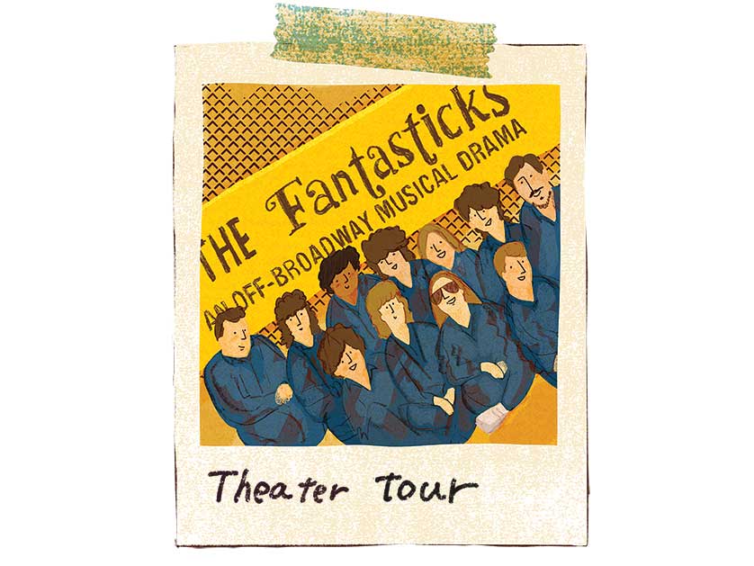illustration of theater troupe