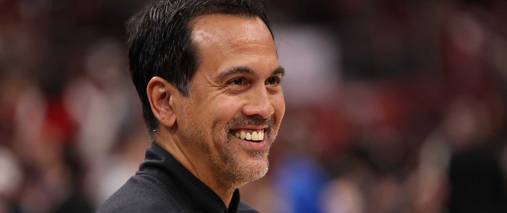 Erik Spoelstra smiles
