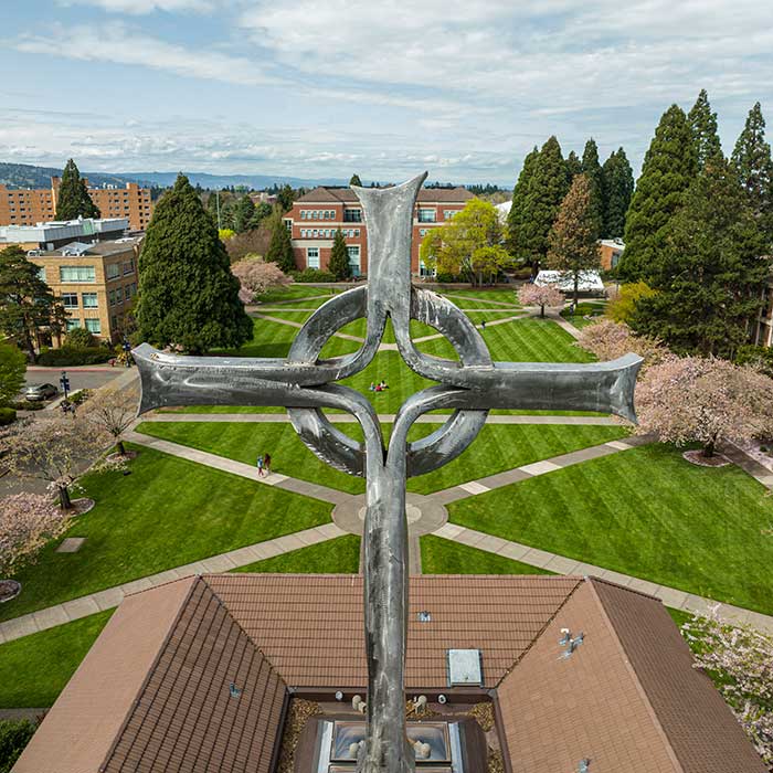 cross at top of chapel