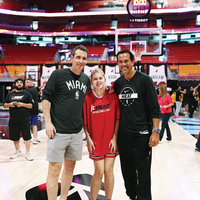 Kasey Flicker, Sophie Flicker, Erik Spoelstra