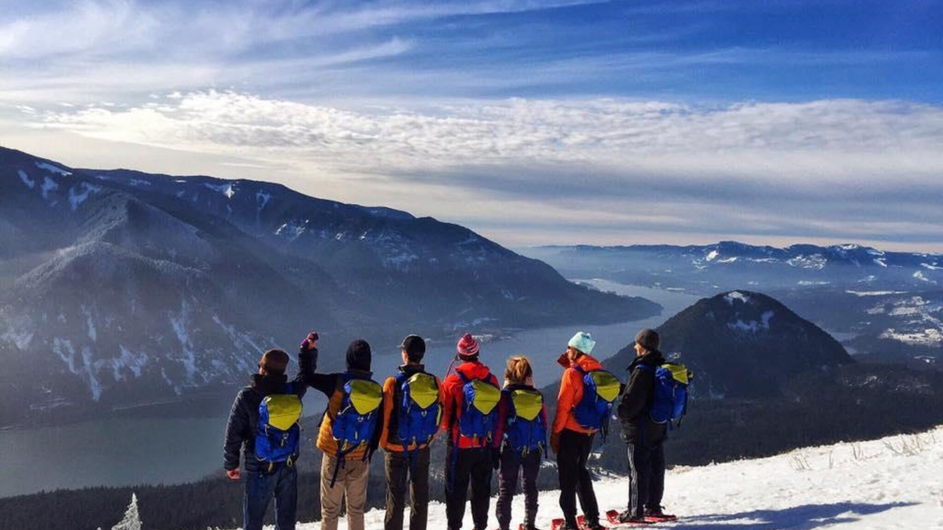 hikers on dog mountain