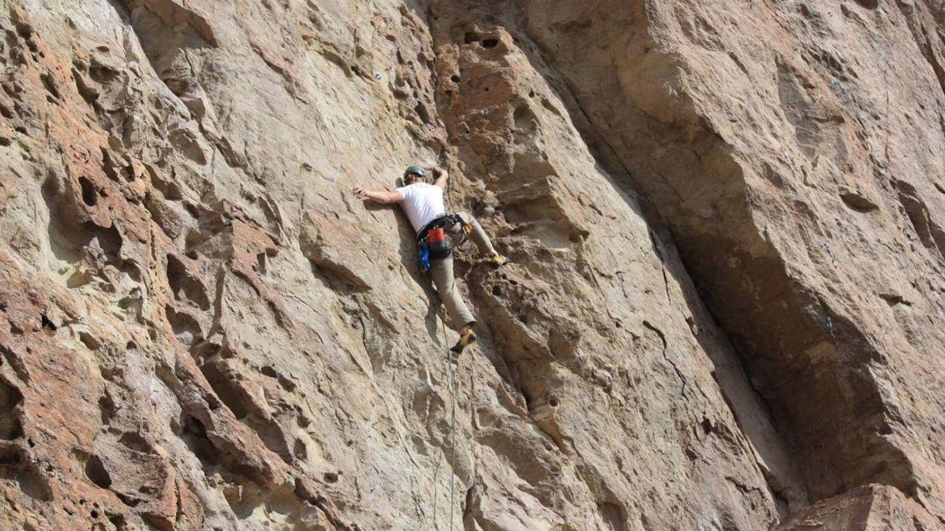 climber at smith rock 