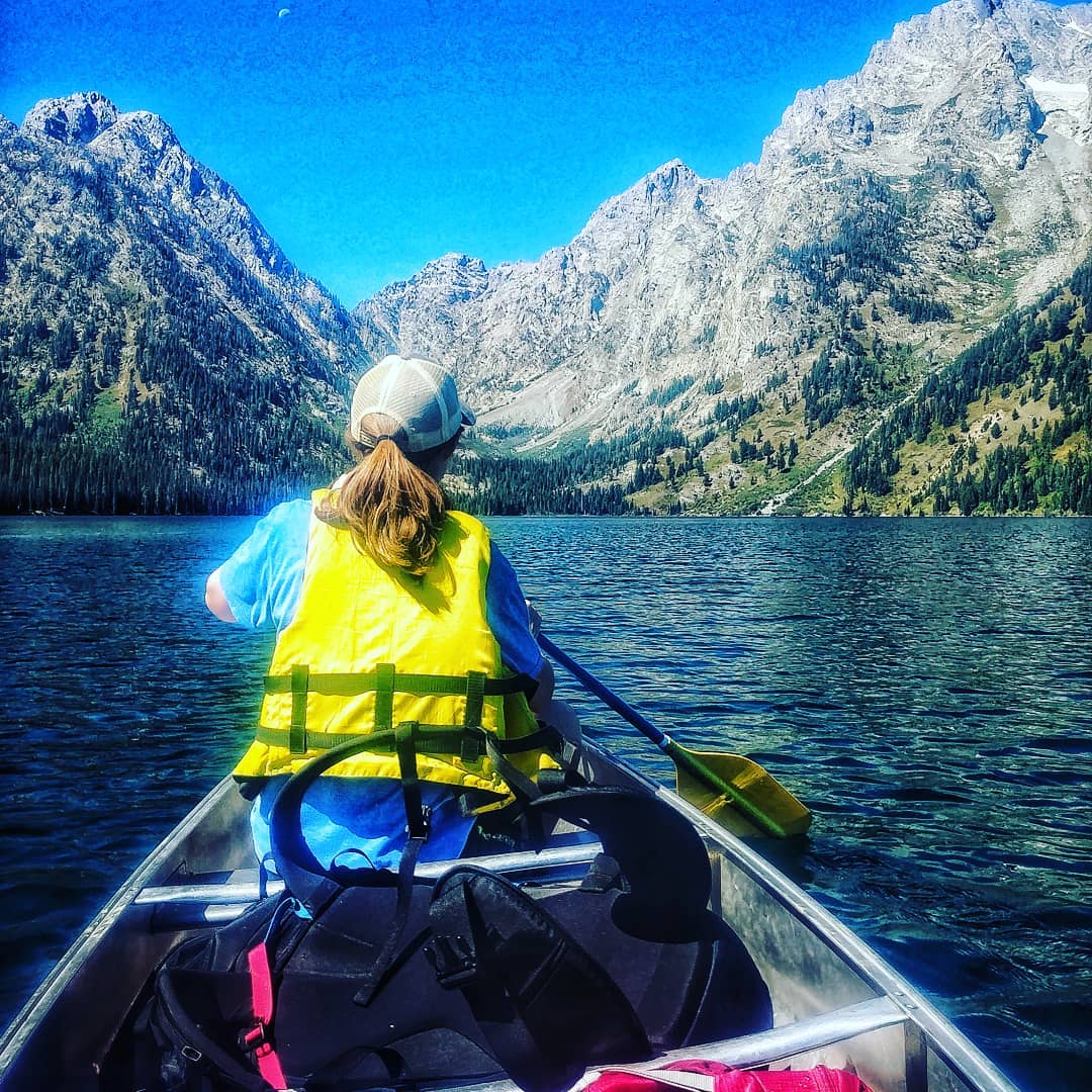 Paddling in Teton NP