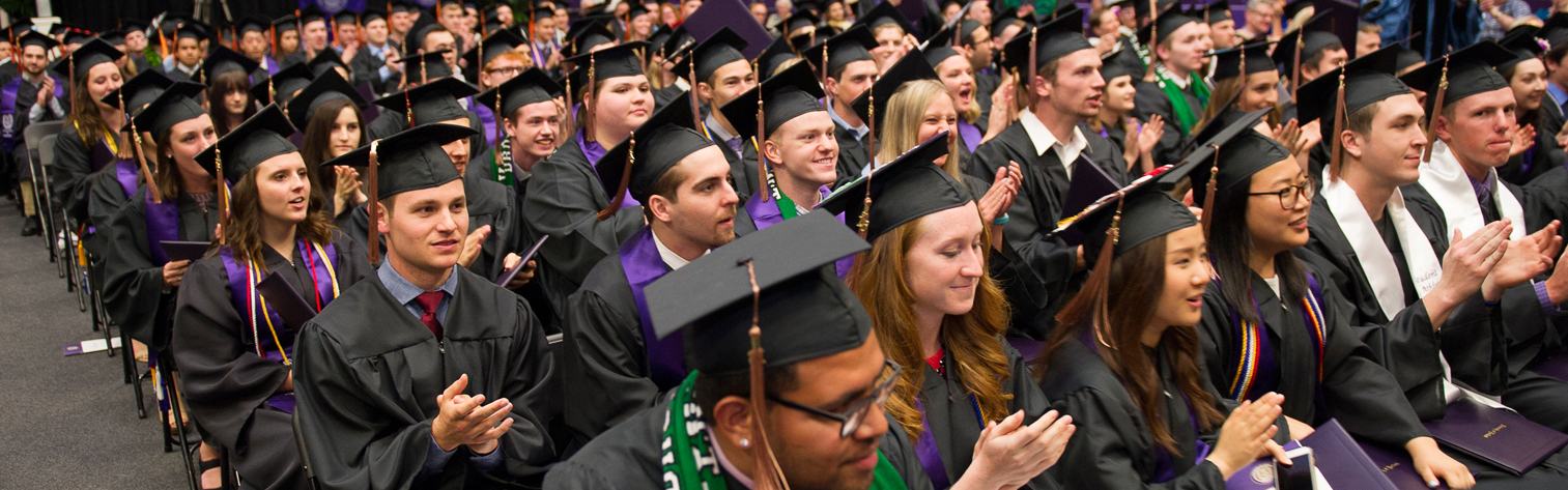 University of Portland students at commencement