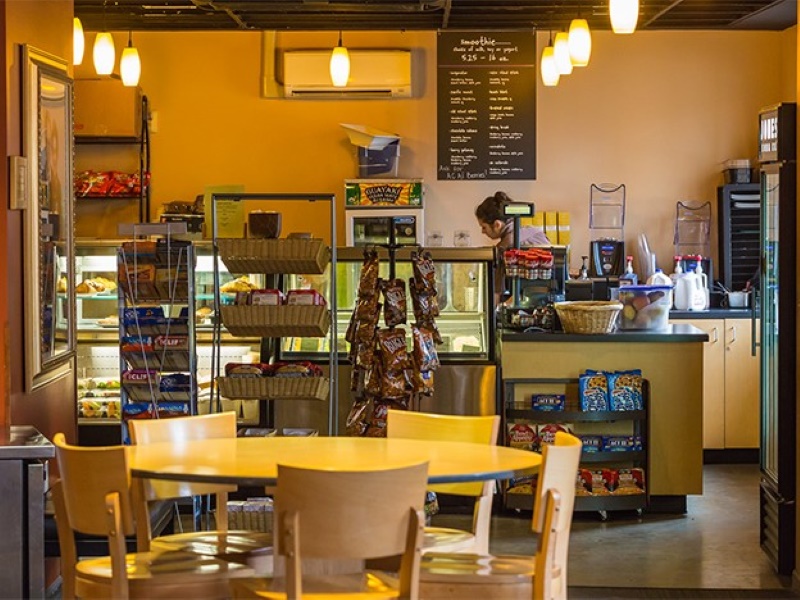 The Anchor menu board and counter