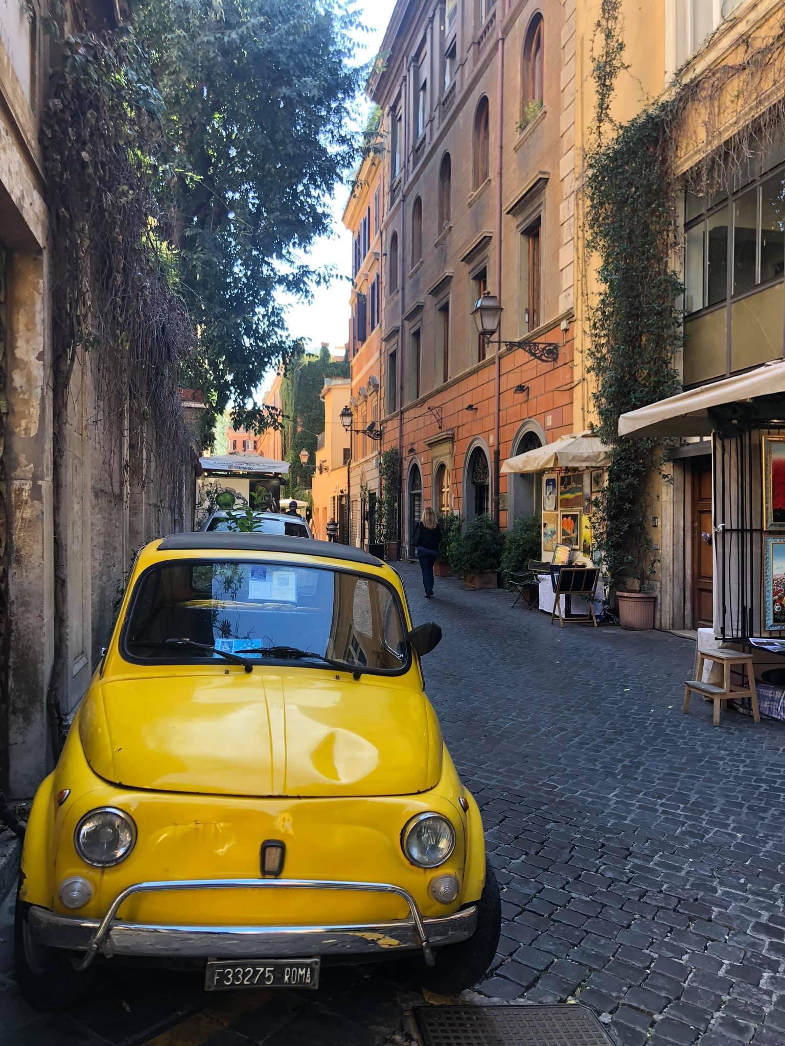 car in Rome street