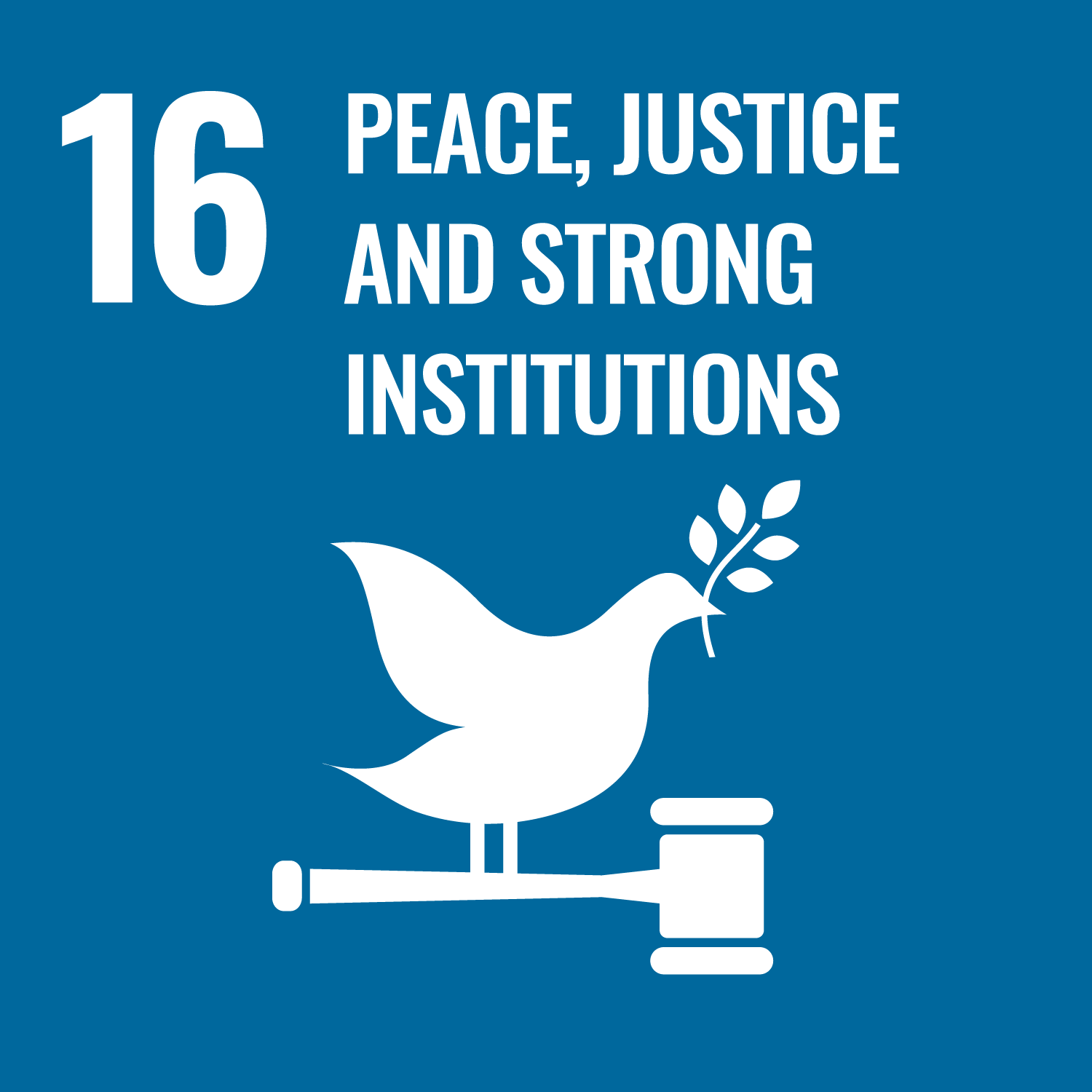 UN sustainable development goal 16 peace, justice, and strong institutions
